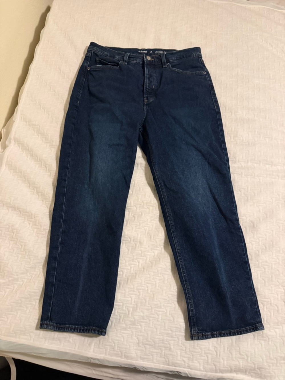 Old Navy Women's Dark Indigo Sky High-Rise Straight Jeans